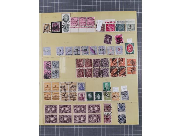 1872/1932, interessante, gestempelte Spezial-Sammlung inkl. Dienstmarken ab Mi.-Nr. 1 mit Schwerpunkt bis 1923 mit Zähnungsbe