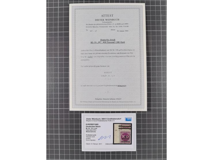 1872/1932, interessante, gestempelte Spezial-Sammlung inkl. Dienstmarken ab Mi.-Nr. 1 mit Schwerpunkt bis 1923 mit Zähnungsbe