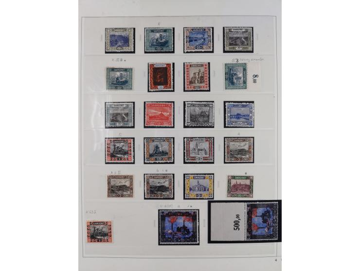 1920/34, in den Hauptnummern augenscheinlich überkomplette, ungebrauchte und postfrische Sammlung inkl. Dienstmarken mit klei