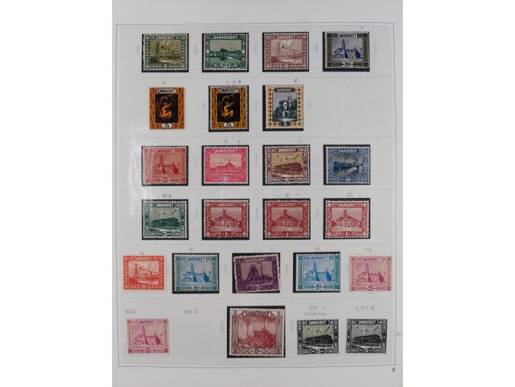 1920/34, in den Hauptnummern augenscheinlich überkomplette, ungebrauchte und postfrische Sammlung inkl. Dienstmarken mit klei