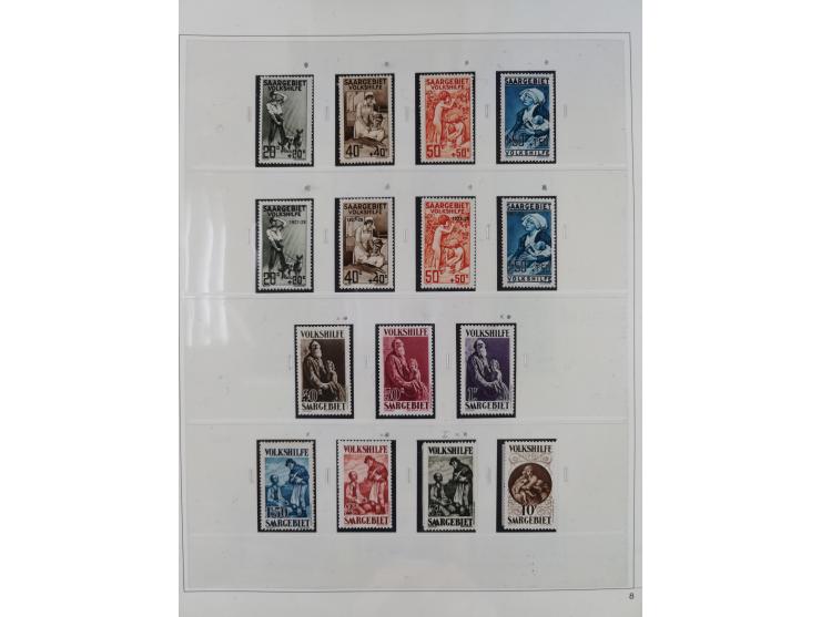 1920/34, in den Hauptnummern augenscheinlich überkomplette, ungebrauchte und postfrische Sammlung inkl. Dienstmarken mit klei