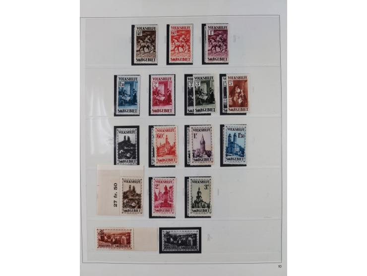 1920/34, in den Hauptnummern augenscheinlich überkomplette, ungebrauchte und postfrische Sammlung inkl. Dienstmarken mit klei