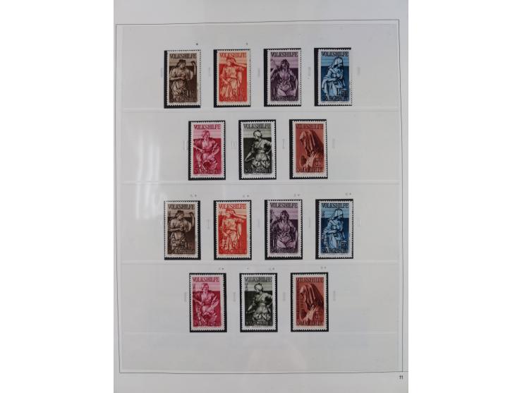 1920/34, in den Hauptnummern augenscheinlich überkomplette, ungebrauchte und postfrische Sammlung inkl. Dienstmarken mit klei