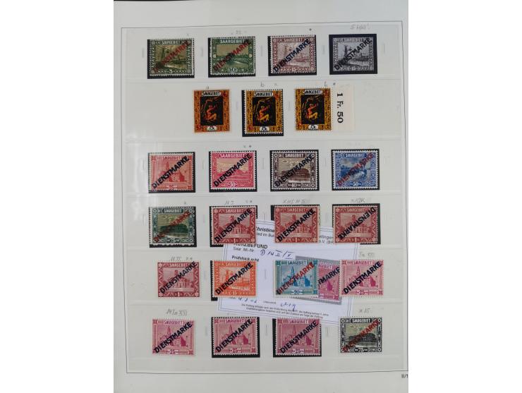 1920/34, in den Hauptnummern augenscheinlich überkomplette, ungebrauchte und postfrische Sammlung inkl. Dienstmarken mit klei