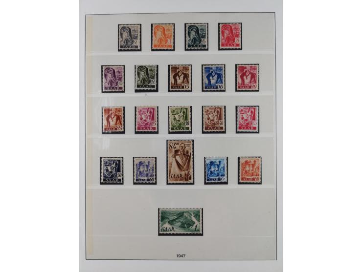 1947/59, in den Hauptnummern überkomplette postfrische Sammlung inkl. Dienstmarken und Urdrucksatz (die besseren Werte alle d