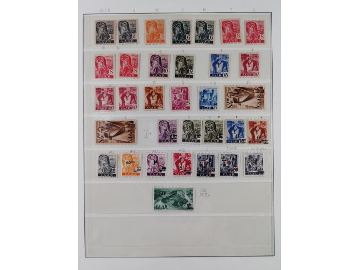 1947/59, in den Hauptnummern überkomplette postfrische Sammlung inkl. Dienstmarken und Urdrucksatz (die besseren Werte alle d
