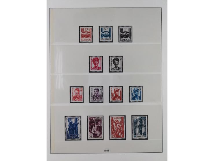 1947/59, in den Hauptnummern überkomplette postfrische Sammlung inkl. Dienstmarken und Urdrucksatz (die besseren Werte alle d