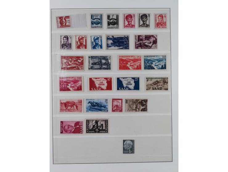 1947/59, in den Hauptnummern überkomplette postfrische Sammlung inkl. Dienstmarken und Urdrucksatz (die besseren Werte alle d