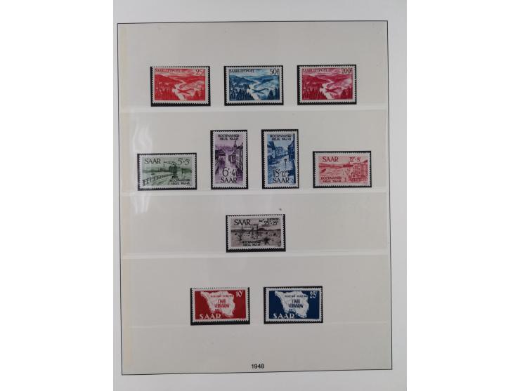 1947/59, in den Hauptnummern überkomplette postfrische Sammlung inkl. Dienstmarken und Urdrucksatz (die besseren Werte alle d