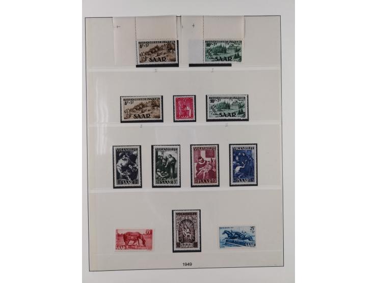 1947/59, in den Hauptnummern überkomplette postfrische Sammlung inkl. Dienstmarken und Urdrucksatz (die besseren Werte alle d