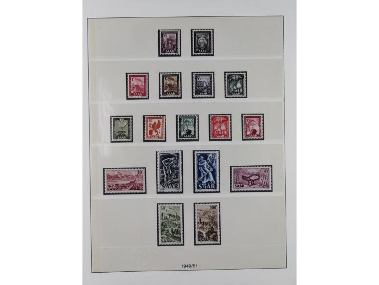 1947/59, in den Hauptnummern überkomplette postfrische Sammlung inkl. Dienstmarken und Urdrucksatz (die besseren Werte alle d