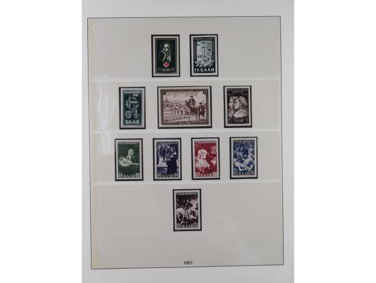 1947/59, in den Hauptnummern überkomplette postfrische Sammlung inkl. Dienstmarken und Urdrucksatz (die besseren Werte alle d