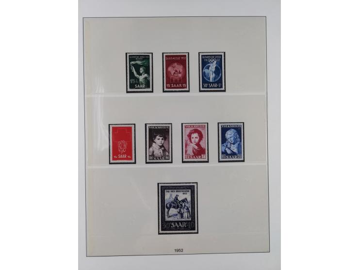 1947/59, in den Hauptnummern überkomplette postfrische Sammlung inkl. Dienstmarken und Urdrucksatz (die besseren Werte alle d