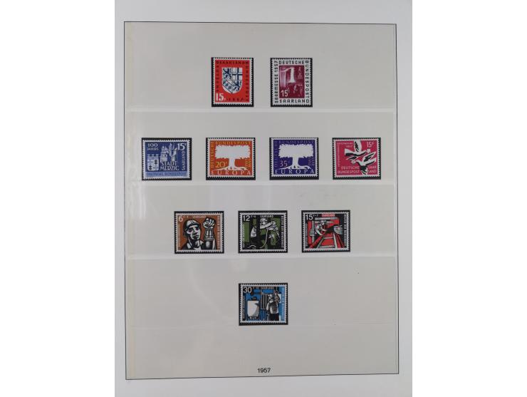 1947/59, in den Hauptnummern überkomplette postfrische Sammlung inkl. Dienstmarken und Urdrucksatz (die besseren Werte alle d
