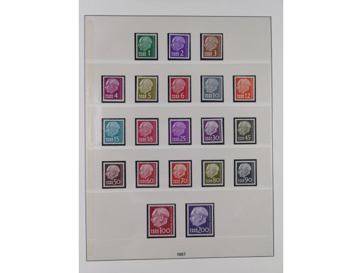 1947/59, in den Hauptnummern überkomplette postfrische Sammlung inkl. Dienstmarken und Urdrucksatz (die besseren Werte alle d