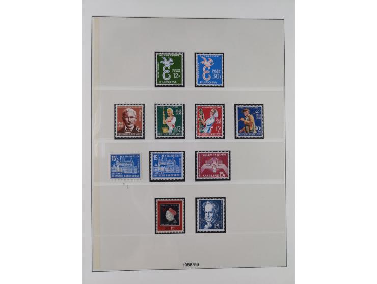 1947/59, in den Hauptnummern überkomplette postfrische Sammlung inkl. Dienstmarken und Urdrucksatz (die besseren Werte alle d