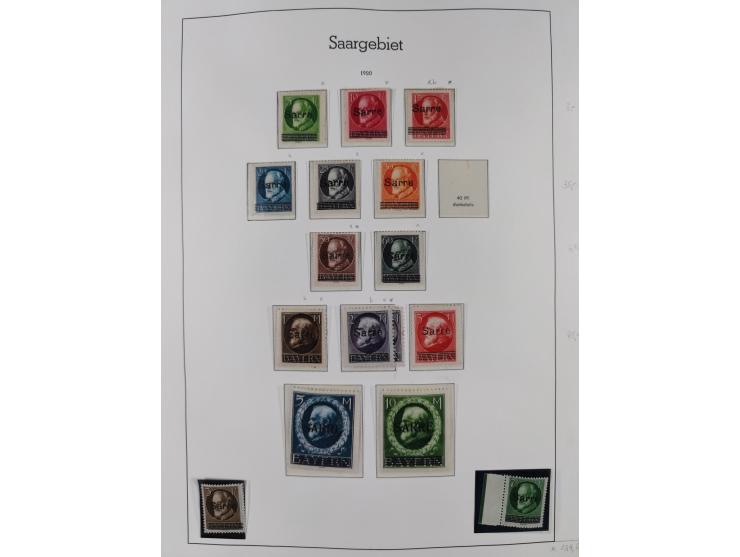 1920/59, ungebraucht/postfrische und zusätzlich gestempelte Sammlung inkl. Dienstmarken mit einigen besseren und kpl. Ausgabe