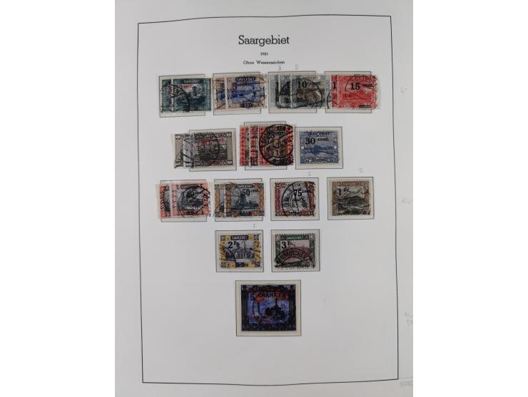 1920/59, ungebraucht/postfrische und zusätzlich gestempelte Sammlung inkl. Dienstmarken mit einigen besseren und kpl. Ausgabe