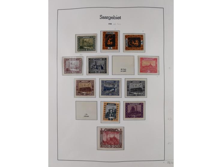 1920/59, ungebraucht/postfrische und zusätzlich gestempelte Sammlung inkl. Dienstmarken mit einigen besseren und kpl. Ausgabe