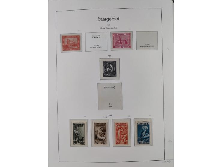 1920/59, ungebraucht/postfrische und zusätzlich gestempelte Sammlung inkl. Dienstmarken mit einigen besseren und kpl. Ausgabe