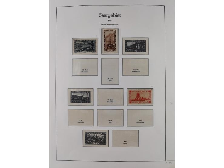 1920/59, ungebraucht/postfrische und zusätzlich gestempelte Sammlung inkl. Dienstmarken mit einigen besseren und kpl. Ausgabe