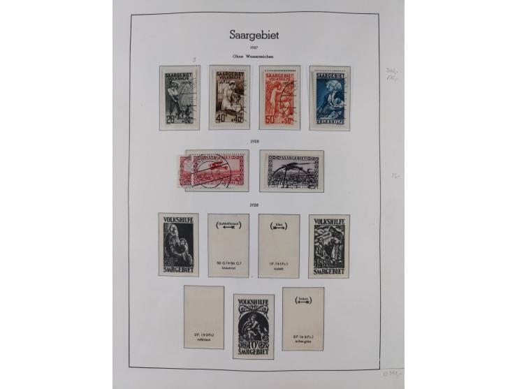 1920/59, ungebraucht/postfrische und zusätzlich gestempelte Sammlung inkl. Dienstmarken mit einigen besseren und kpl. Ausgabe