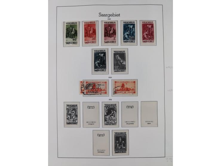 1920/59, ungebraucht/postfrische und zusätzlich gestempelte Sammlung inkl. Dienstmarken mit einigen besseren und kpl. Ausgabe