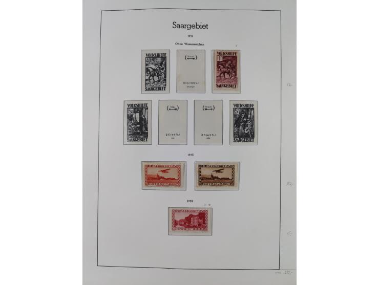 1920/59, ungebraucht/postfrische und zusätzlich gestempelte Sammlung inkl. Dienstmarken mit einigen besseren und kpl. Ausgabe