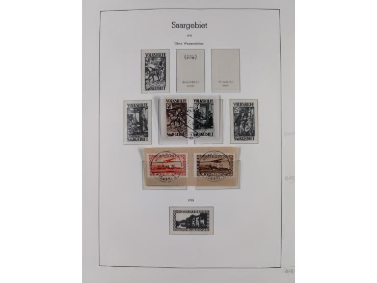 1920/59, ungebraucht/postfrische und zusätzlich gestempelte Sammlung inkl. Dienstmarken mit einigen besseren und kpl. Ausgabe