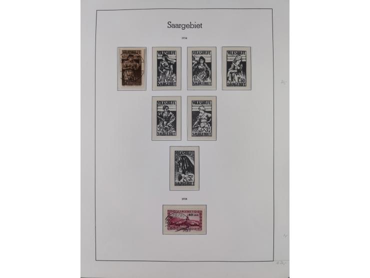 1920/59, ungebraucht/postfrische und zusätzlich gestempelte Sammlung inkl. Dienstmarken mit einigen besseren und kpl. Ausgabe