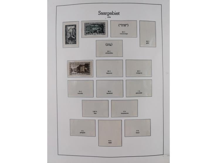 1920/59, ungebraucht/postfrische und zusätzlich gestempelte Sammlung inkl. Dienstmarken mit einigen besseren und kpl. Ausgabe