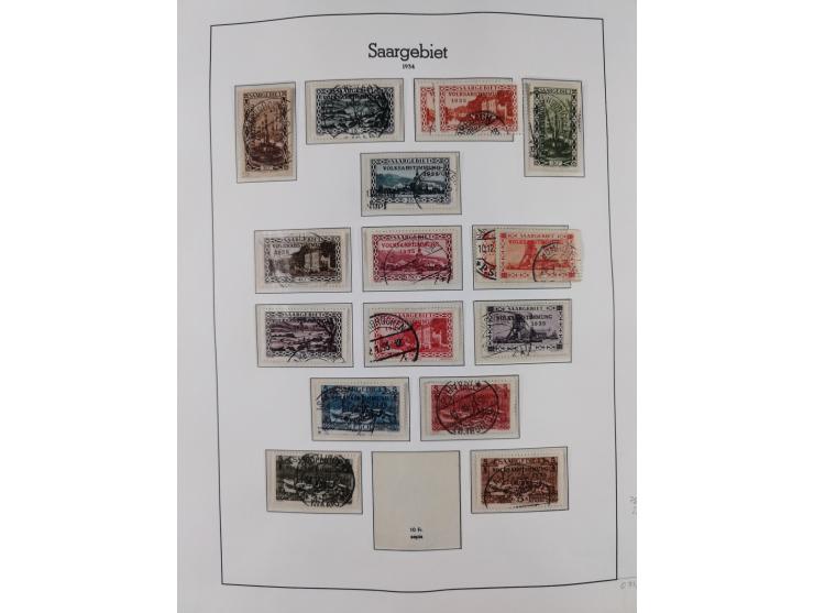 1920/59, ungebraucht/postfrische und zusätzlich gestempelte Sammlung inkl. Dienstmarken mit einigen besseren und kpl. Ausgabe
