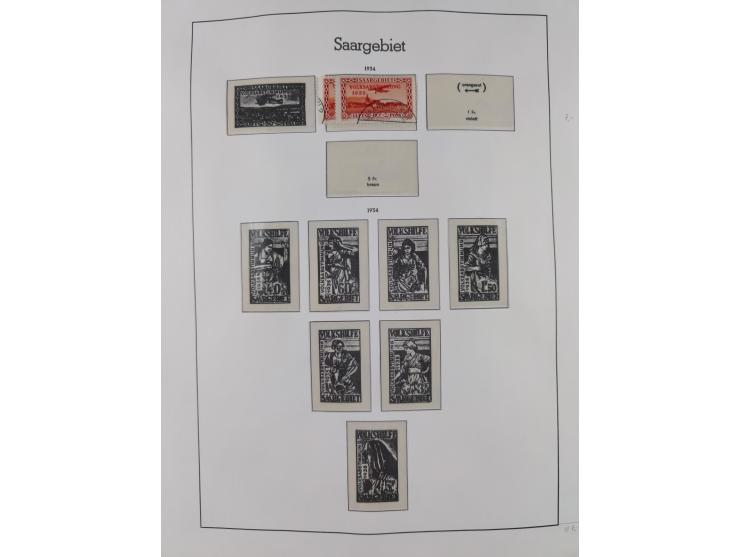 1920/59, ungebraucht/postfrische und zusätzlich gestempelte Sammlung inkl. Dienstmarken mit einigen besseren und kpl. Ausgabe