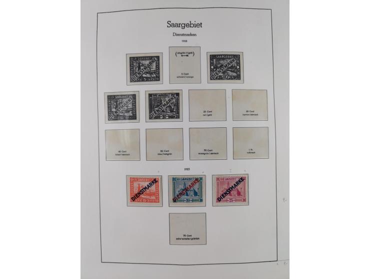 1920/59, ungebraucht/postfrische und zusätzlich gestempelte Sammlung inkl. Dienstmarken mit einigen besseren und kpl. Ausgabe