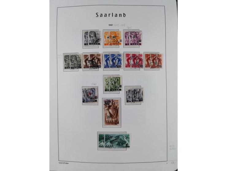 1920/59, ungebraucht/postfrische und zusätzlich gestempelte Sammlung inkl. Dienstmarken mit einigen besseren und kpl. Ausgabe