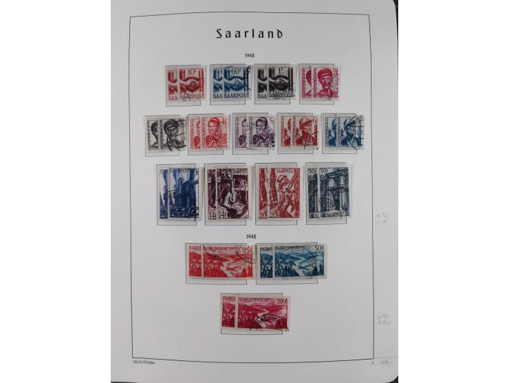 1920/59, ungebraucht/postfrische und zusätzlich gestempelte Sammlung inkl. Dienstmarken mit einigen besseren und kpl. Ausgabe