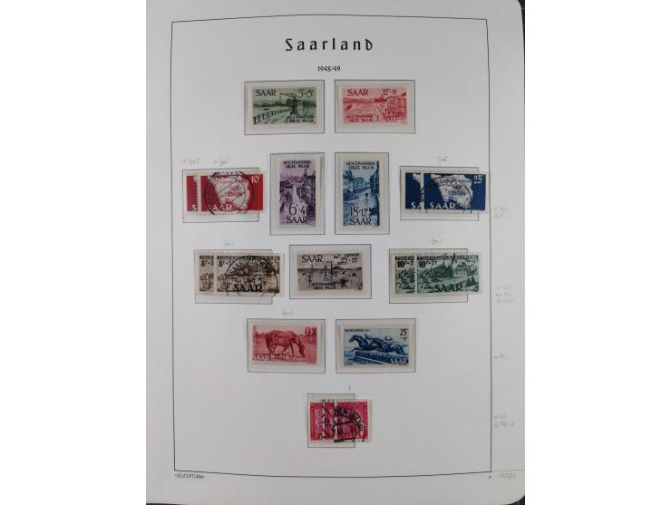 1920/59, ungebraucht/postfrische und zusätzlich gestempelte Sammlung inkl. Dienstmarken mit einigen besseren und kpl. Ausgabe