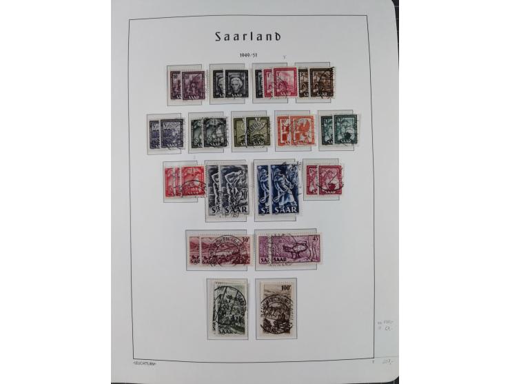 1920/59, ungebraucht/postfrische und zusätzlich gestempelte Sammlung inkl. Dienstmarken mit einigen besseren und kpl. Ausgabe