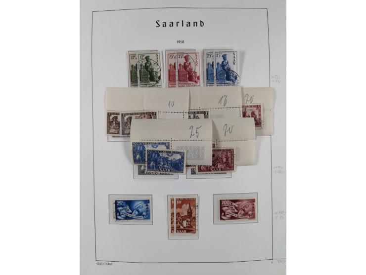 1920/59, ungebraucht/postfrische und zusätzlich gestempelte Sammlung inkl. Dienstmarken mit einigen besseren und kpl. Ausgabe