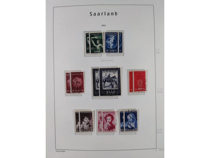 1920/59, ungebraucht/postfrische und zusätzlich gestempelte Sammlung inkl. Dienstmarken mit einigen besseren und kpl. Ausgabe