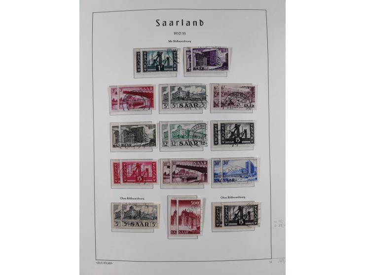 1920/59, ungebraucht/postfrische und zusätzlich gestempelte Sammlung inkl. Dienstmarken mit einigen besseren und kpl. Ausgabe