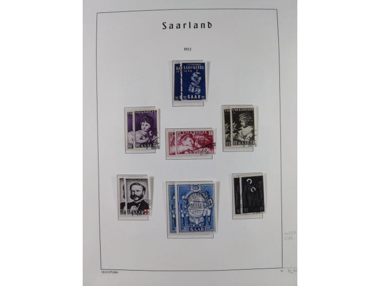 1920/59, ungebraucht/postfrische und zusätzlich gestempelte Sammlung inkl. Dienstmarken mit einigen besseren und kpl. Ausgabe