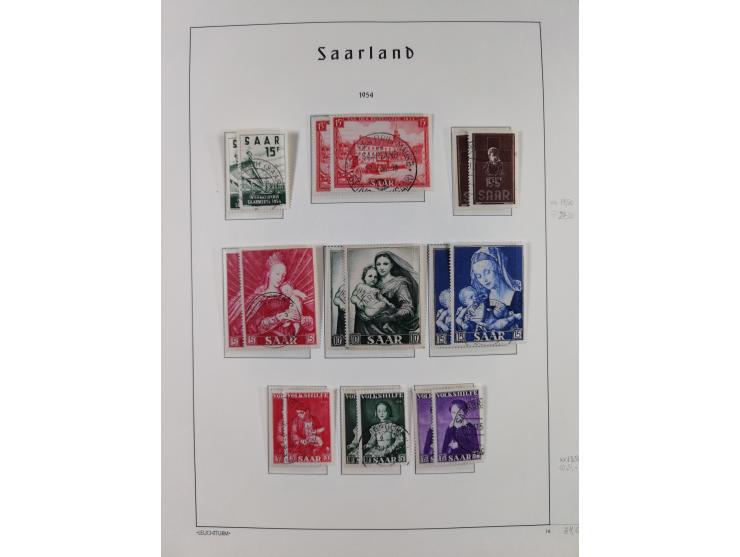 1920/59, ungebraucht/postfrische und zusätzlich gestempelte Sammlung inkl. Dienstmarken mit einigen besseren und kpl. Ausgabe