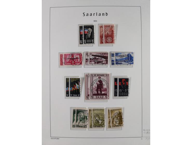 1920/59, ungebraucht/postfrische und zusätzlich gestempelte Sammlung inkl. Dienstmarken mit einigen besseren und kpl. Ausgabe