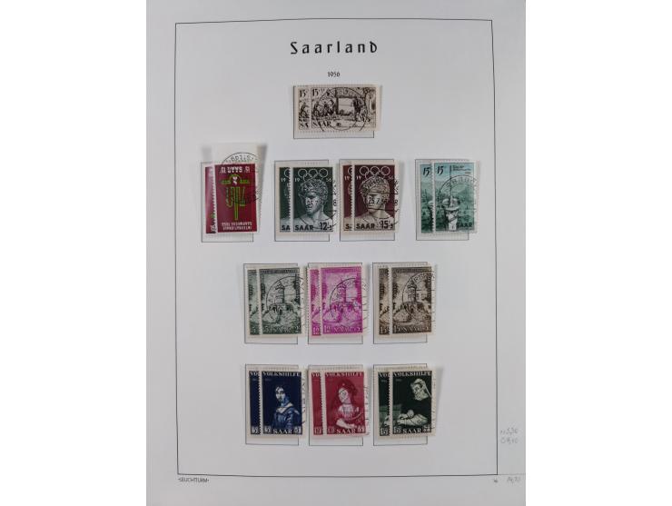 1920/59, ungebraucht/postfrische und zusätzlich gestempelte Sammlung inkl. Dienstmarken mit einigen besseren und kpl. Ausgabe