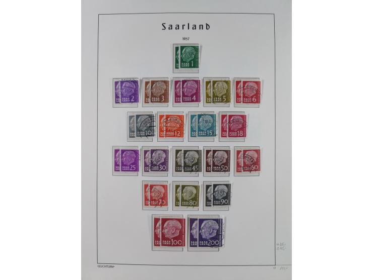 1920/59, ungebraucht/postfrische und zusätzlich gestempelte Sammlung inkl. Dienstmarken mit einigen besseren und kpl. Ausgabe