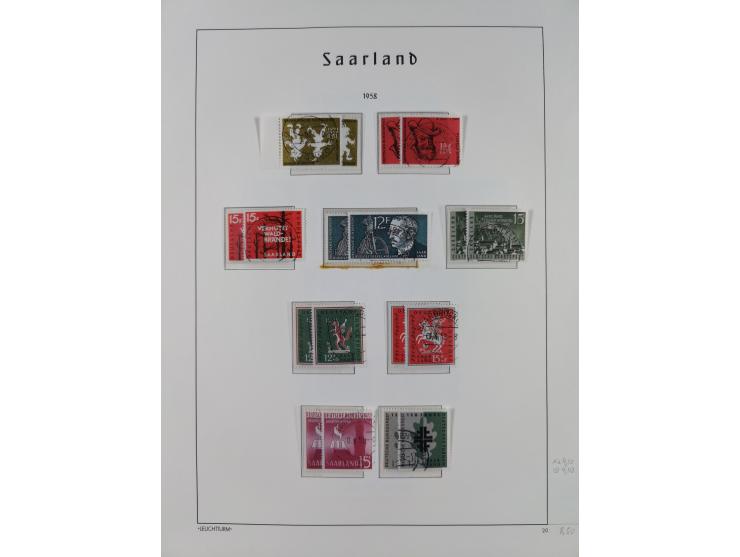 1920/59, ungebraucht/postfrische und zusätzlich gestempelte Sammlung inkl. Dienstmarken mit einigen besseren und kpl. Ausgabe