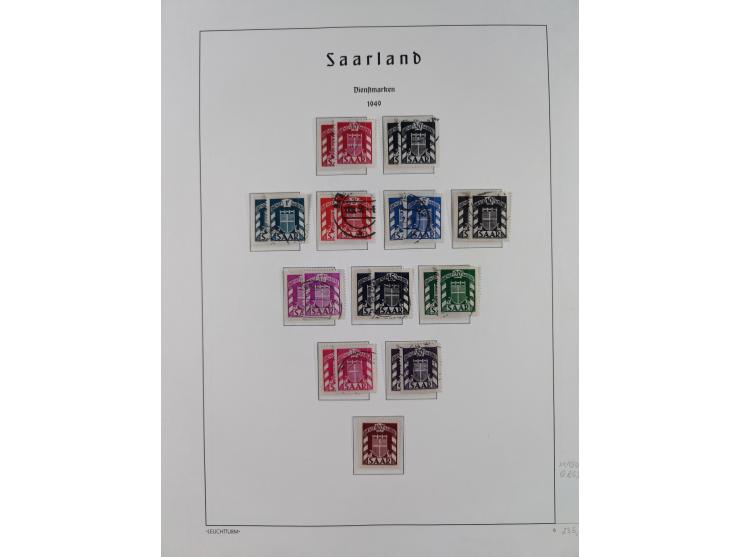 1920/59, ungebraucht/postfrische und zusätzlich gestempelte Sammlung inkl. Dienstmarken mit einigen besseren und kpl. Ausgabe