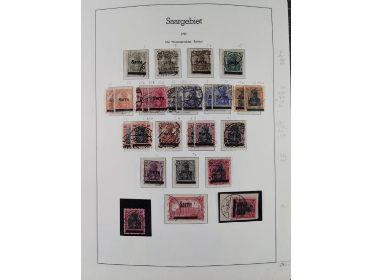 1920/59 gestempelte Sammlung mit besseren und kpl. Ausgaben, dabei u.a. Mi.-Nr. 16 (sign. Dr. Dub) und Mi.-Nr. 18-31 gestempe