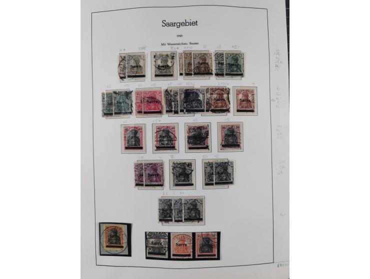 1920/59 gestempelte Sammlung mit besseren und kpl. Ausgaben, dabei u.a. Mi.-Nr. 16 (sign. Dr. Dub) und Mi.-Nr. 18-31 gestempe